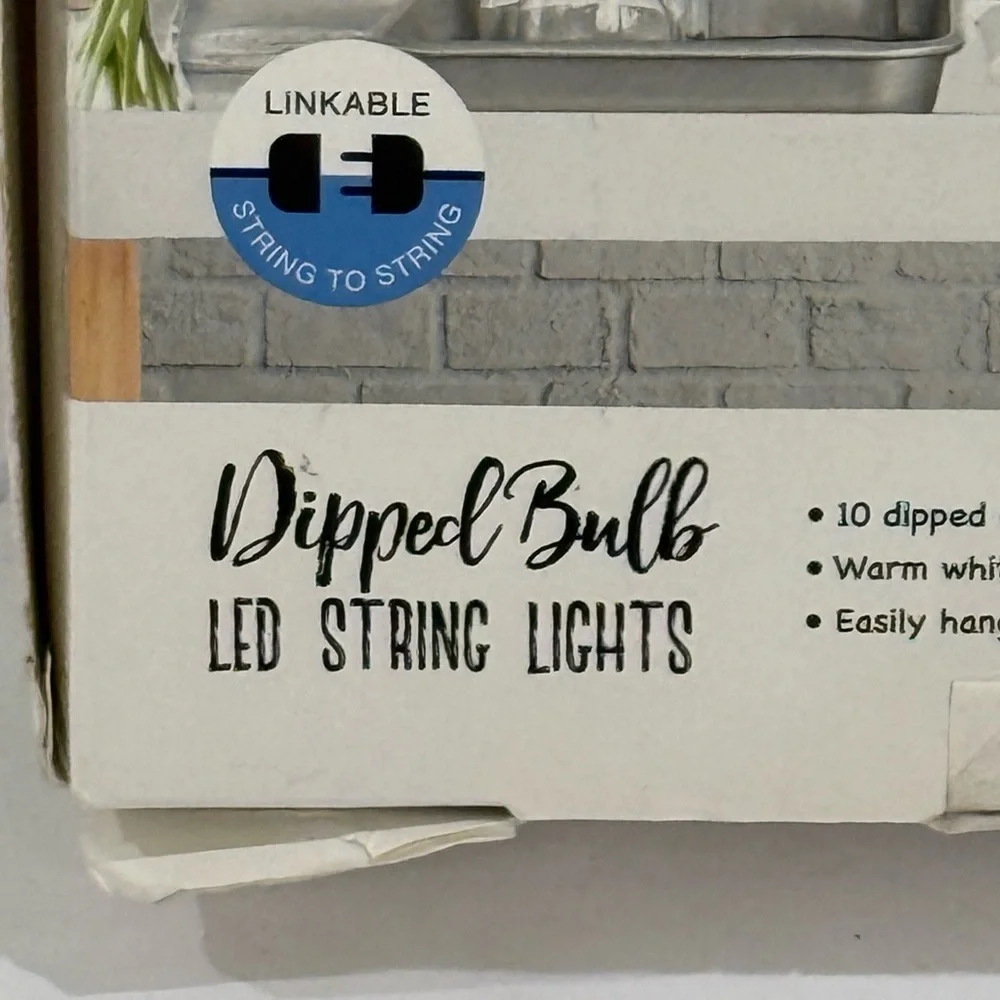 NEW MERKURY Innovations Multicolor Dipped Bulb LED String Lights